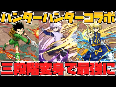 ハンターハンターコラボが遂にやってくるぞ！！3段階変身で環境を変えるかも！？【パズドラ】
