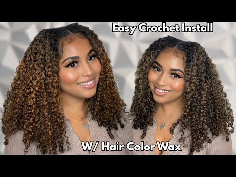 Quick & Easy 100% Human Hair Curly Crochet Braids + Illusion Part Protective Natural Hair Hot Braids