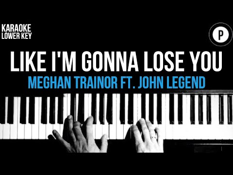 Meghan Trainor – Like I’m Gonna Lose You Karaoke SLOWER Acoustic Piano Instrumental Cover LOWER KEY