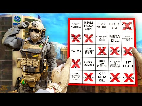 Playing WARZONE BINGO on VERDANSK