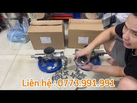 Hai mẫu cối xay đùn 22-32 inox bóng có giá bao nhiêu, cối đùn thịt cá đa năng