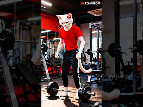 मुन्ना Gym में जाकर बहुत मेहनत करता है | #meow #shorts #shortsfeed