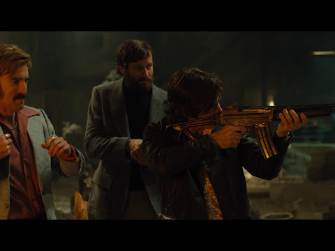FREE FIRE - 'Testing the Merch' Clip - In cinemas now