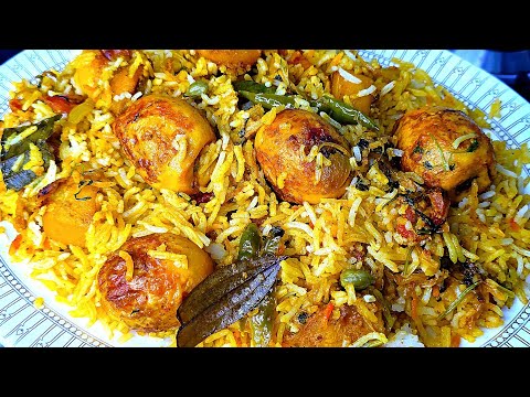 Masalaydaar chatpati ande loo ki dum biryani| anda aloo masala biryani | anda biryani | ande
