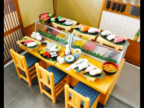 Unboxing Re-ment Petit Sample Sushi Restaurant 8pcs Complete Box