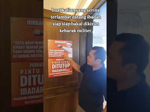 TERLAMBAT IBADAH AKAN DIKIRIM KE BARAK