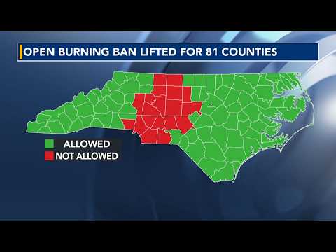 YouTube video thumbnail: Why North Carolina's Burn ban is Lifted in 81 Counties Amid a Drought