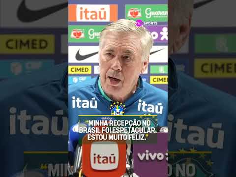 CARLETO OU CARLINHOS? 😅🇧🇷 Ancelotti elogiou sua adaptação ao Brasil #shorts
