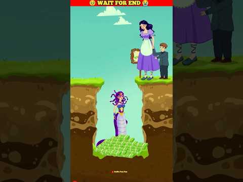 लालची नागिन || Greedy Serpent 🐍🥹 #shots  #cartoon #games @MRINDIANHACKER