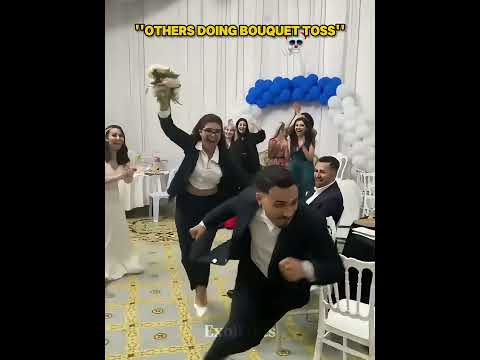 Others doing bouquet toss vs this man ☠️ | #trollface #skulledit #bouquet