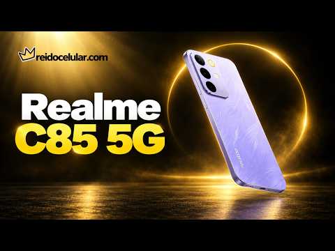 Realme C85 5G contra a física: queda, jato d'água e peso | Rei do Celular