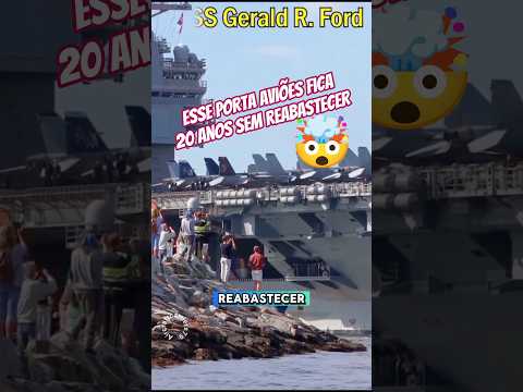 USS Gerald R. Ford, o maior e mais avançado porta-aviões já construído!#aviao #aviacao #curiosidades