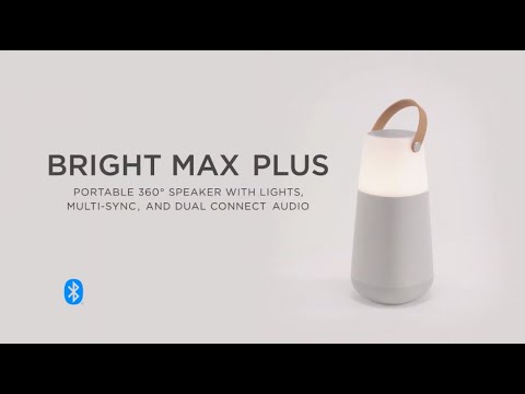 ION Audio Bright Max Plus Portable 360° Bluetooth®️ -Enabled Speaker with Lights