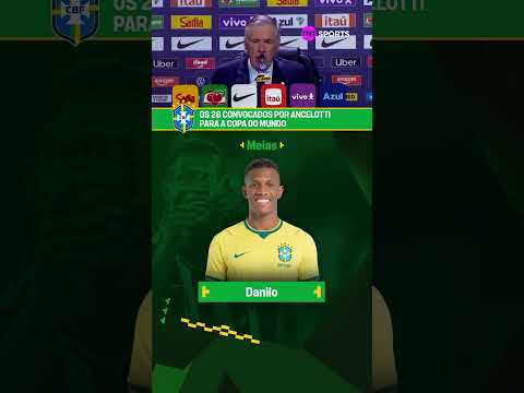 OS 26 JOGADORES DA SELEÇÃO NA COPA TÃO DEFINIDOS! ⭐ #shorts