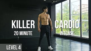 Killer Home Cardio | No Equipment (Level 4) 지방 연소 홈 유산소 운동