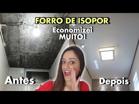 FORRO DE ISOPOR COMO FAZER TETO REBAIXADO COM ISOPOR SUPER ECONOMICO