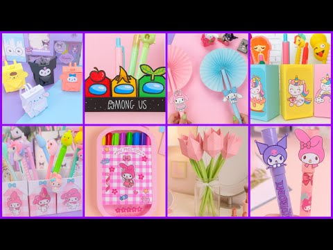 Easy craft ideas - Paper fan - Sanrio craft - Paper craft - how to make - DIY - school project