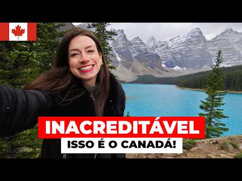 É POR ISSO QUE VIM PARA O CANADÁ! Lagos, montanhas e acomodação inusitada no tour de 6 dias