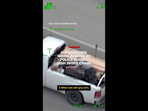 Man throws wood boards at police during high speed chase