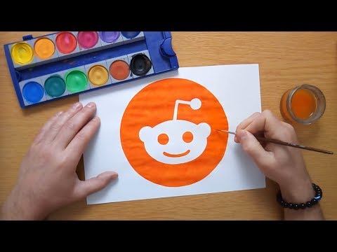 How to draw the Reddit logo