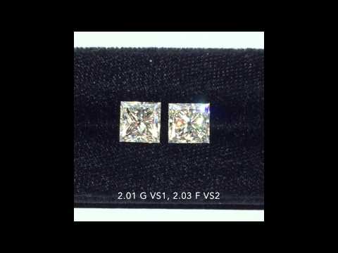 2 ct Princess Cut Comparison