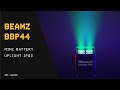 Wireless Uplighter - BeamZ BBP44 Weatherproof Battery Uplighter