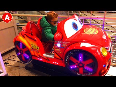 Little Boy Adam Havin Fun in Shopping Center and Playing with Toys in Toy Store