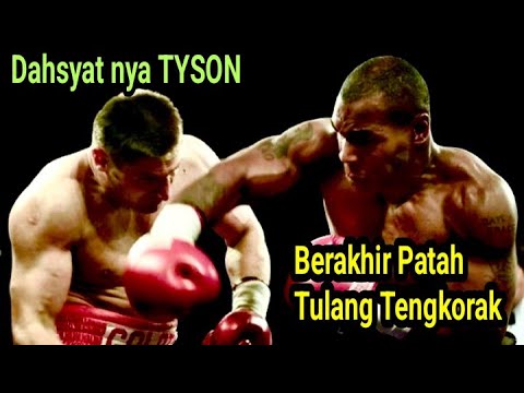 Dahsyatnya Pukulan MIKE TYSON , berakhir Lawanya Patah Tulang Tengkorak dan Gegar Otak.