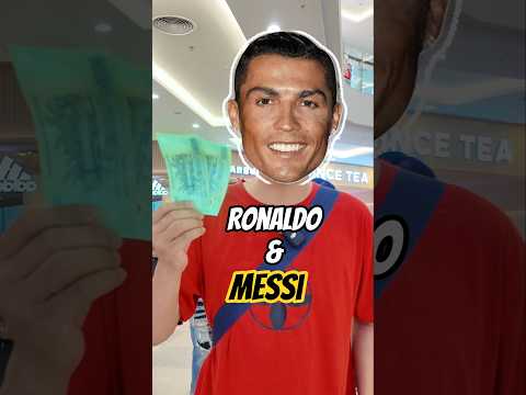Ronaldo hay Messi?💵 #shorts #viralshorts #prank #ronaldo #messi