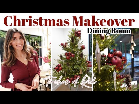 Christmas Dining Room + Holiday Maroon Decorating Ideas & Holiday Deals