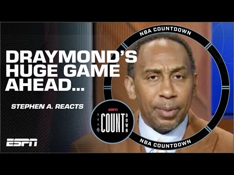 DRAYMOND RULES?!  Stephen A. calls this the MOST IMPORTANT game of his career | NBA Countdown video clip