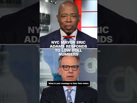 NYC Mayor Eric Adams responds to low poll numbers