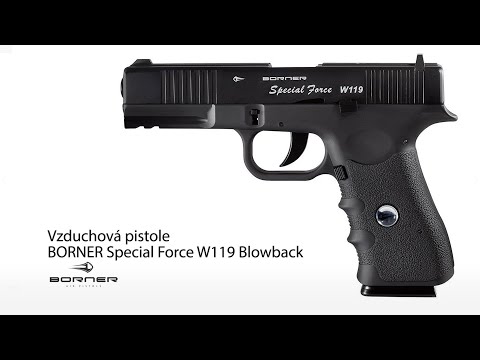 Vzduchová pistole Borner Special Force W119 Blowback