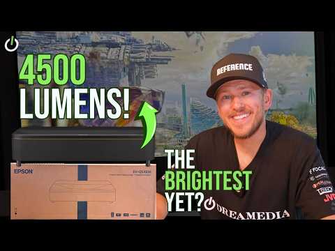NEW 4K Epson 4500 LUMEN Laser Projector UNBOXING | EN-QS100B