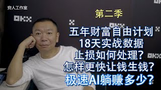 五年实现财务自由计划实战（第二季）利用极速AI智能交易Cointech2U机器人实战操作18天战绩分享，止损如何操作？获利了如何滚仓实现利益最大化？