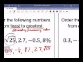 Ordering Numbers and Desmos Functions