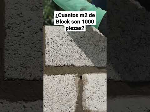 ⭐¿Cuantos m2 de Block son 1000 piezas?? #construccion #shorts