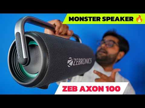 I Tried this MONSTER SPEAKER 🔥🔥 Zebronics Zeb Axon 100 Bluetooth Speaker with 90W Output ⚡⚡