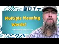 Understanding Multiple Meaning Words