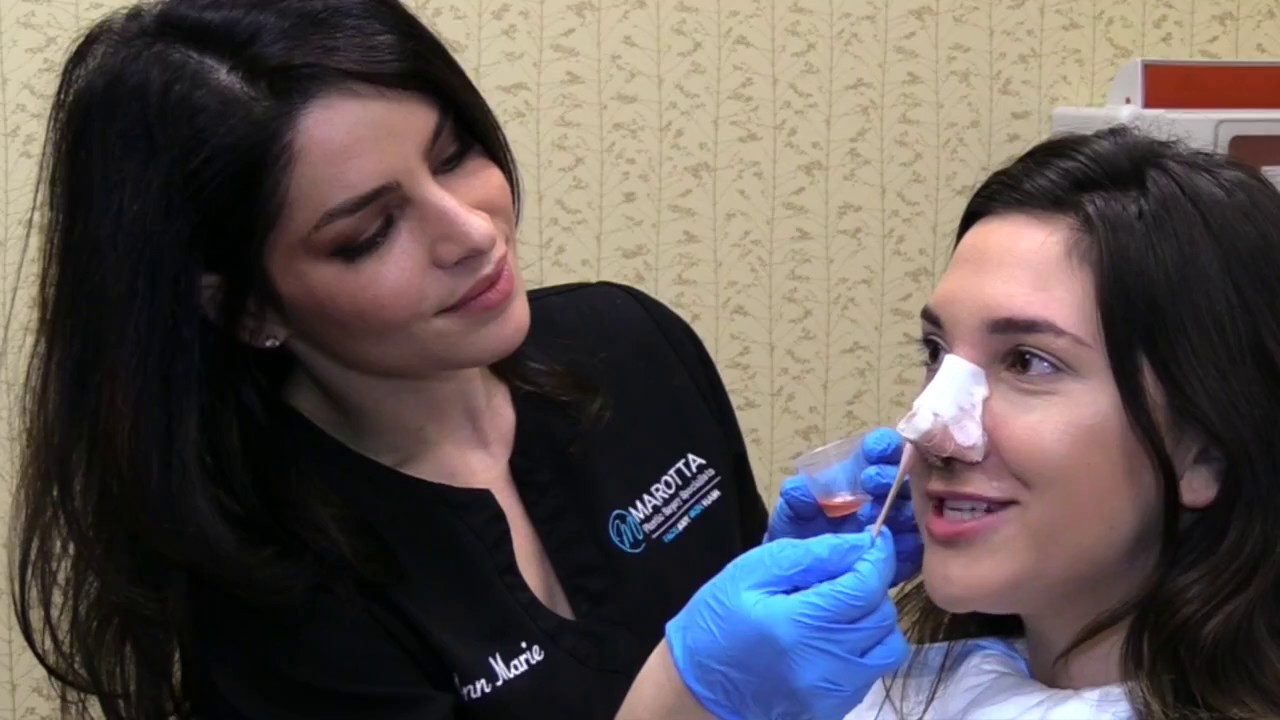 Cosmetic treatment session in clinic setting.