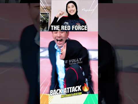 back attack ‼️ megawati double spike finish 😱🔥 #volleyball #bolavoli