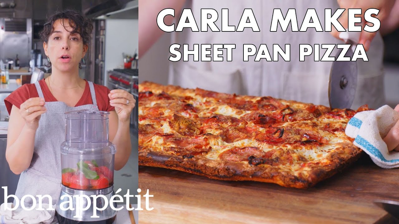 Carla Makes Sheet Pan Pizza From the Test Kitchen