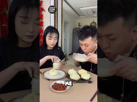 When You Try to Eat Bao Buns, but Your Wife Outsmarts You! 😂🥢