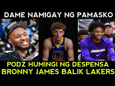 Pamasko ni DAME sa staff ng Bucks! Podziemski nag SORRY naman. Bronny James PINABALIK ng Lakers