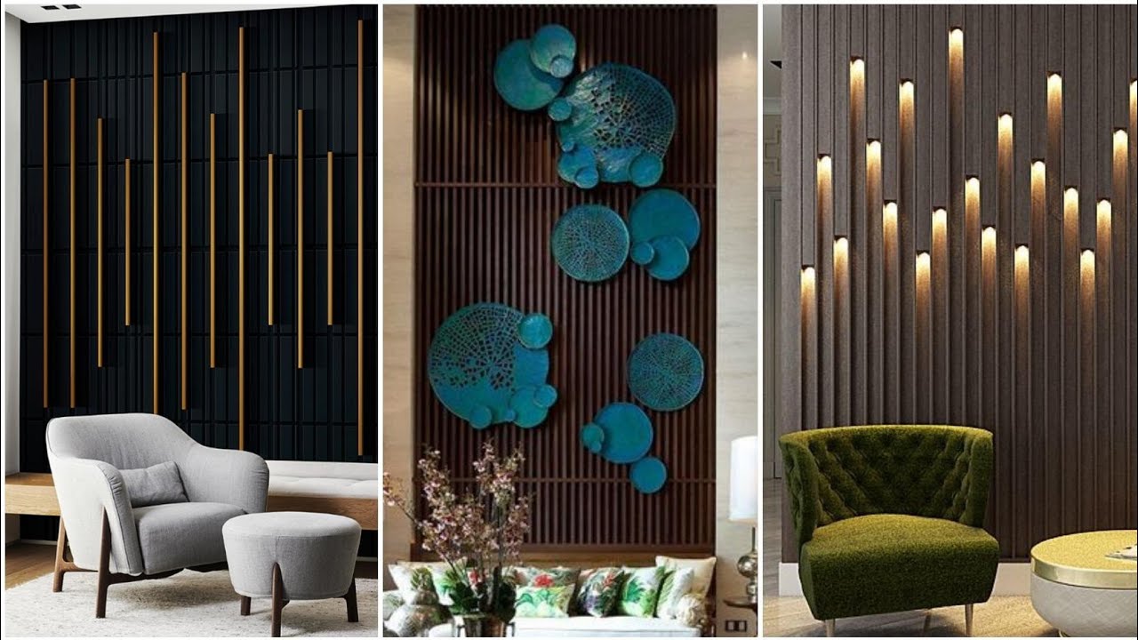 Wall decor designs ideas 2024 | Modern Living Room Wall decorating accent wall ideas interior design
