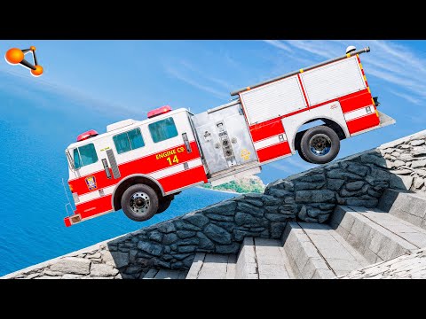 Stairs Vs Cars #63 - BeamNG drive