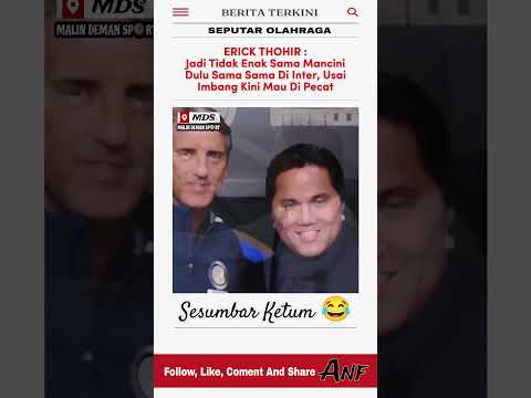 Sesumbar Erick Thohir #beritabola #sepakbola #timnasindonesia #sepakbola #fyp