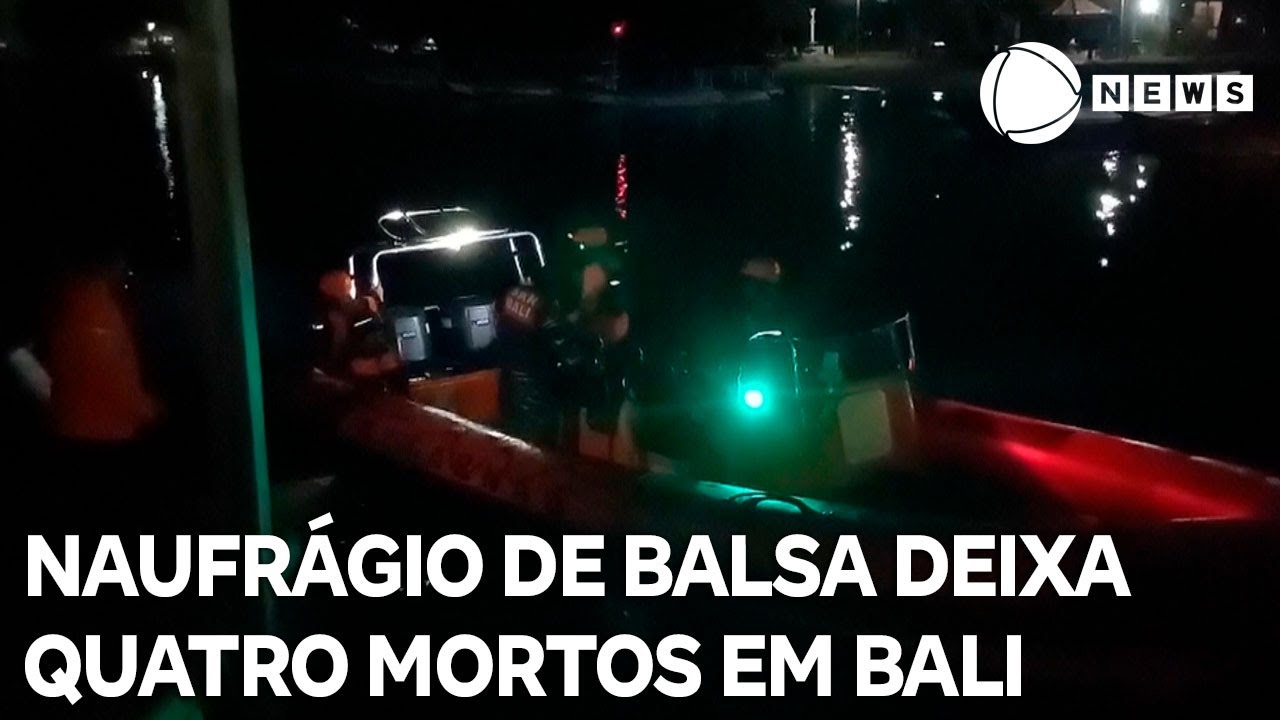 Naufrágio de balsa mata quatro pessoas na Indonésia