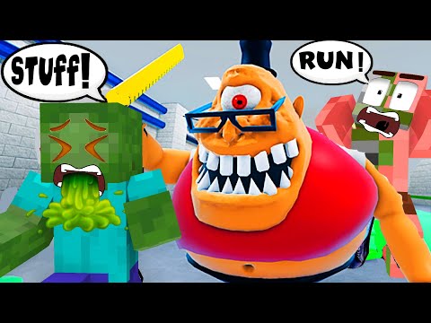 ESCAPE Mr Stinky Detention School ( Scary Obby ) - Roblox Animation