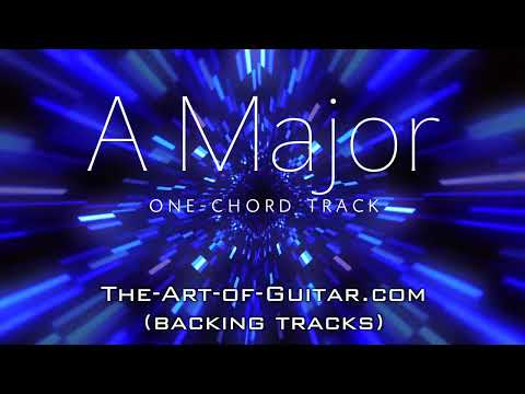 One Chord Backing Track in A Major